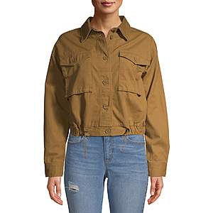 Women's Apparel: No Boundaries Juniors' Cinched Utility Jacket $8.50, Attitude Unknown Velvet Pleated Skirt $7.70 & More + FS on $35+