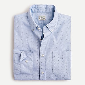 J.Crew Men's Slim Stretch Cotton Poplin Shirt $7 + Free Shipping