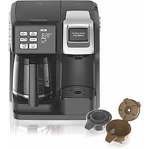Hamilton Beach 49976 FlexBrew Coffee Maker, Single Serve & Full Pot, Compatible with K-Cup Pods or Grounds, Programmable | $63.99 + FS via Amazon