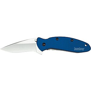 Limited-time deal: Kershaw Navy Blue Scallion Pocket Knife 2.4” 420HC Steel Blade with Anodized Aluminum Handle, SpeedSafe Assisted Open - $48.31
