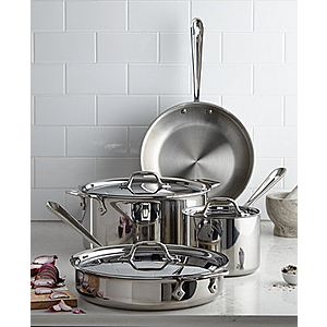 All-Clad D3 Stainless Steel Cookware Set, 7 Piece  - $299.99