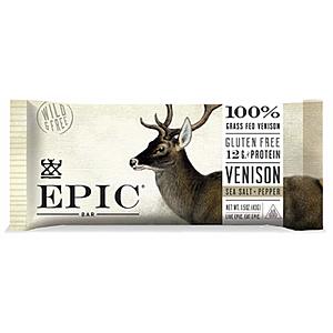 EPIC Venison Sea Salt & Pepper Bars, Keto Consumer Friendly, 12Ct Box 1.5oz bars - As low as $14.82 ($17.10 w/ 5% S&S)
