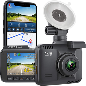 Amazon.com: Rove R2- 4K Dash Cam Built in WiFi GPS Car Dashboard Camera Recorder with UHD 2160P, 2.4&amp;quot; LCD, 150° Wide Angle, WDR, Night Vision: Electronics $76.49
