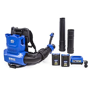 Kobalt 40-volt 690-CFM Brushless Backpack Cordless Electric Leaf Blower 4 Ah (Battery & Charger Included) $124.47   **** IN STORE ONLY****