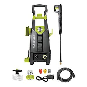 Sun Joe SPX2688-MAX 2050 Max PSI 1.8-GPM Max Electric High Pressure Washer for Cleaning Your RV, Car, Patio, Fencing, Decking and More w/ Foam Cannon $58.33 at Amazon