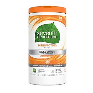 Seventh Generation Disinfecting Wipes Lemongrass Citrus -- 70 Wipes, $6.99  FS$49+