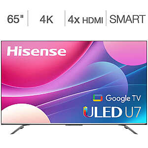 Hisense 65" Class - U75H Series - 4K UHD ULED LCD TV - $580 After $200 Costco Shop Card