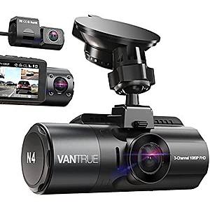 Vantrue N4 3 Channel Dash Cam + Q1 Wireless Car Charger is $229.99 + Free Shipping