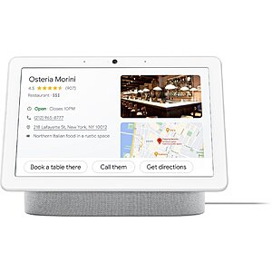 Nest Hub Max Smart Display with Google Assistant Chalk GA00426-US - $129