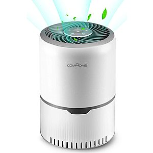 GTRACING-ComHoma Air Purifiers for Home HEPA Filter - 3-Stage Filtration Free Air Cleaner White $22.50 + FS with PRIME
