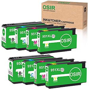 Osir Compatible Ink Cartridge Replacement for HP 950XL 951XL Combo Pack for HP OfficeJet Pro 8600 Plus Printer and others $11.60 + FS with PRIME