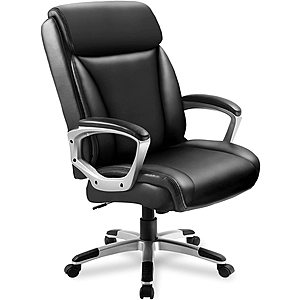 ComHoma Executive Office Chair High Back Comfortable Ergonomic Managerial Chair Adjustable Home Office Desk Chair Swivel Black for $71.99 + free shipping