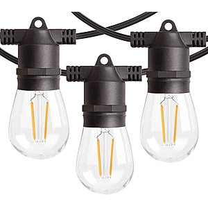 48FT LED Outdoor String Lights $24.99 - $49.49 + Free Shipping w/ Prime