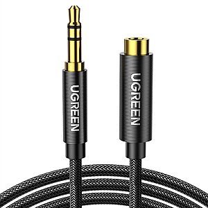 UGREEN: Headphone Splitter or Headphone 3' Extension Cable $4