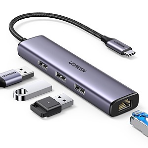UGREEN 4-in-1 USB C to Ethernet Adapter $12.50, USB C 3-in-1 SD Card Reader $10.19 and more + Free Shipping w/ Prime or Orders $25+