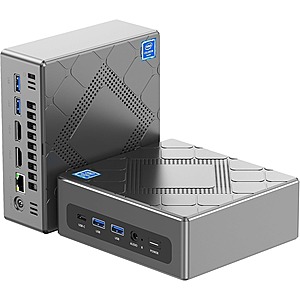 KAMRUI Mini PC, Intel i5-12450H, Mini Desktop Computer 4C/8T,16GB DDR, 512GB M.2 SATA SSD (Up to 2TB) $289.39 + FS