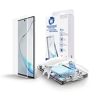 20% OFF Note 10 and 10+ Whitestone Dome Ultrasonic Fingerprint Reader Compatible Tempered Glass Screen Protectors from $35.99