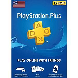 1-Year PlayStation Plus Membership (Digital Delivery) 2 for $58