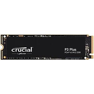 2TB Crucial P3 Plus PCIe NVMe M.2 Solid State Drive SSD $125 + Free Shipping
