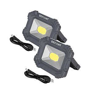 Defiant 2000 linens 2-pack rechargeable magnetic utility lights - $14.00 at Home Depot YMMV