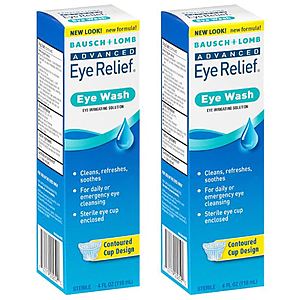 Walgreens: 4-Oz Bausch + Lomb Advanced Eye Relief Eye Wash 2 for $1.15 + Free Store Pickup Orders $10+