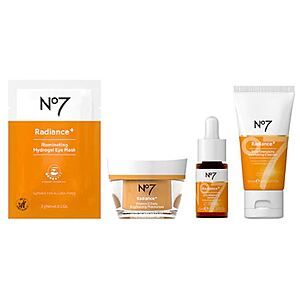 Walgreens Stacking Promos: No7 Time to Glow Radiance+ Collection Gift Sets - 2 for $25.50 w/Free Pickup