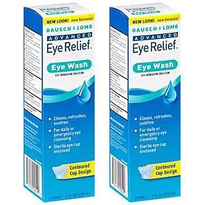 Walgreens: 4-Oz Bausch + Lomb Advanced Eye Relief Eye Wash - 2 for $1.50 w/Store Pickup on $10 Orders