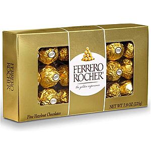 18-Ct Ferrero Rocher Fine Hazelnut Chocolates: $5.40 w/Free Pickup on $10+ @ Walgreens