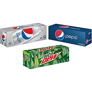 12-Pack 12-Oz Pepsi Beverages (Various): 5 for $13.79 + Free Store Pickup @ Walgreens