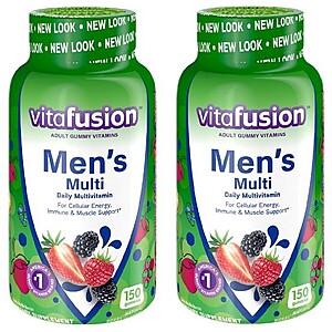 150-Ct Vitafusion Gummy Vitamins (Men's, Women's & MultiVites): $2 for $12.60 w/Free Pickup @ Walgreens