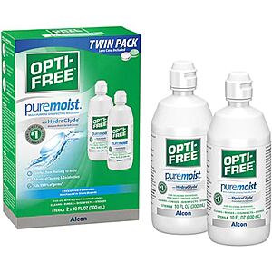 Contact Lens Disinfecting Solutions: 2-Ct 12oz Clear Care or 2-Ct 10oz. Opti-Free $6.30 each + Free Store Pickup ($10 Minimum Order)