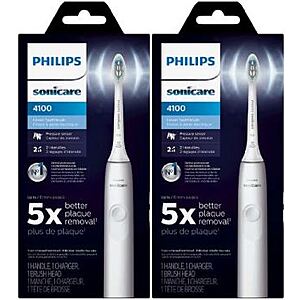 2 X Philips Sonicare 4100 Electric Toothbrush + Filler Item: $64.77 & Get $20.64-$30.64 Walgreens Cash w/Free Store Pickup