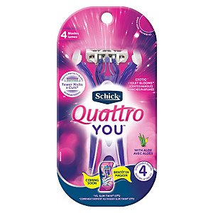Buy 3 Schick Quattro Razors (3 or 4 ct) or Schick Xtreme4 Razors (3 or 4 ct) for $5.97 total after coupons, get $5 CVS Extrabucks