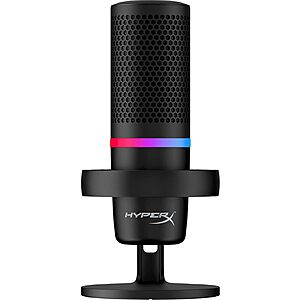 HyperX DuoCast – RGB USB Condenser Microphon, Low-profile Shock Mount, Cardioid, Omnidirectional, Pop Filter, Gain Control, Gaming, Streaming $49.99 at Amazon