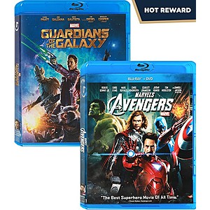 Disney Movie Insiders: Marvel's Avengers + Guardians of the Galaxy (Blu-Ray) 400 DMR Points