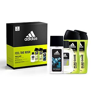 ADIDAS Team Force Fragrance Gift Set: After Shave + 3 in 1 Body, Hair & Face Shower Gel + Deodorant Body Spray + $3 adidas.com Voucher, 5 Pieces - $7.44