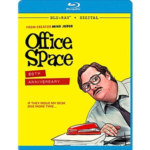 Office Space: 20th Anniversary (Blu-Ray + Digital HD) $6 + Free Curbside Pickup