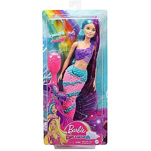12" Barbie Dreamtopia Mermaid Doll w/ Pink & Purple Hair $5.10 & More + FS w/ Amazon Prime or FS on $25+