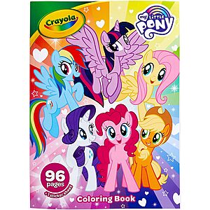 96-Page Crayola My Little Pony Coloring Book w/ Stickers $1.59 + Free Shipping w/ Prime or on orders over $25