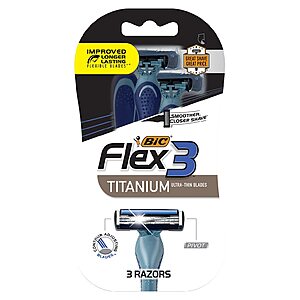 Walgreens: 6-Count BIC Flex3 Titanium Razors for $2.98 + Free Shipping