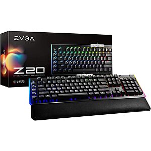 EVGA Z20 RGB Optical Mechanical Linear Switch Gaming Keyboard $57 & More + Free S&H