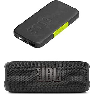 JBL Flip 6 - Portable Bluetooth Speaker and InfinityLab InstantGo 5000mAh Wireless Power Bank - $89.95 - Amazon