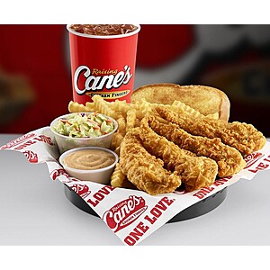 Existing/Eligible Raising Cane's Caniac Club Card Members: Cane's Box Combo B1G1 Free (Valid at Participating Restaurants; Feb 14-15)