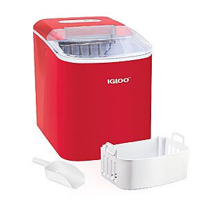 New QVC Customers: 26-Lb per Day Igloo Ice Maker Machine w/ Ice Scoop + Removable Basket $65.50 Shipped