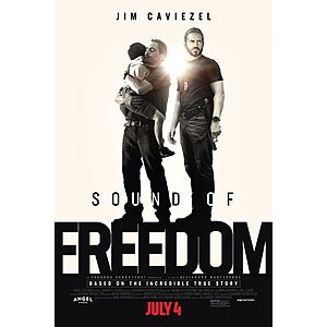 Free pair of tickets to see the movie Sound of Freedom (starting fourth of July) through Atom tickets courtesy of iheart radio network. Let iheart buy tickets for you!