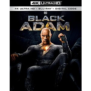 The Shawshank Redemption (4K UHD) or Black Adam (4K UHD + Digital) $10 Each & More