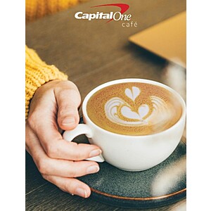 Capital One Café: Free Handcrafted Beverage Coupon (Texted to phone and saved to Google or Apple Wallet)