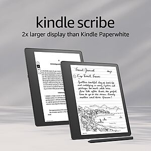 10.2" Kindle Scribe Paperwhite Tablet + 3-Months Kindle Unlimited: 16GB w/ Basic Pen $265, 16GB w/ Premium Pen $290 & More + Free Shipping at Amazon