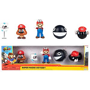 5-Pack Nintendo Super Mario Odyssey Action Figures $14.98 + Free Shipping w/ Prime or on Orders $35+
