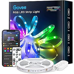 Govee 16.4ft LED Lights (RGB) at Amazon.com $9.89 FS w/ Prime (Must check coupon) $9.89